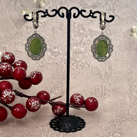 Серебряные серьги Забава 